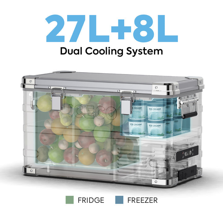 APL35 Dual Zone Aluminum Fridge refrigerator| ICECO | 35 LT — photo 6