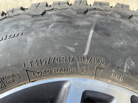 BFGoodrich All-Terrain T/A KO2 LT315/70R17 4 tires and wheels in Soledad, CA (photo 2)