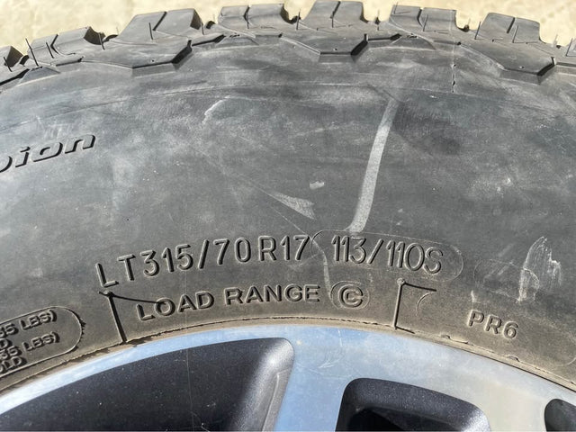 BFGoodrich All-Terrain T/A KO2 LT315/70R17 4 tires and wheels — photo 2