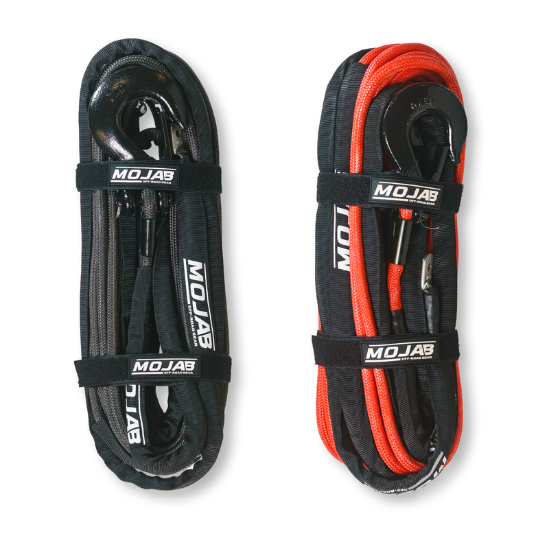 3/8'' x 85' Double Braided Winch Rope with Removeable forged winch hook — photo 1