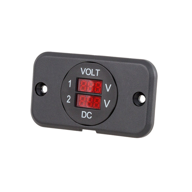 29mm Panel Mount Dual Volt Meter (9-48Vdc) — photo 2