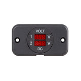 29mm Panel Mount Dual Volt Meter (9-48Vdc) — Equipt Expedition Outfitters