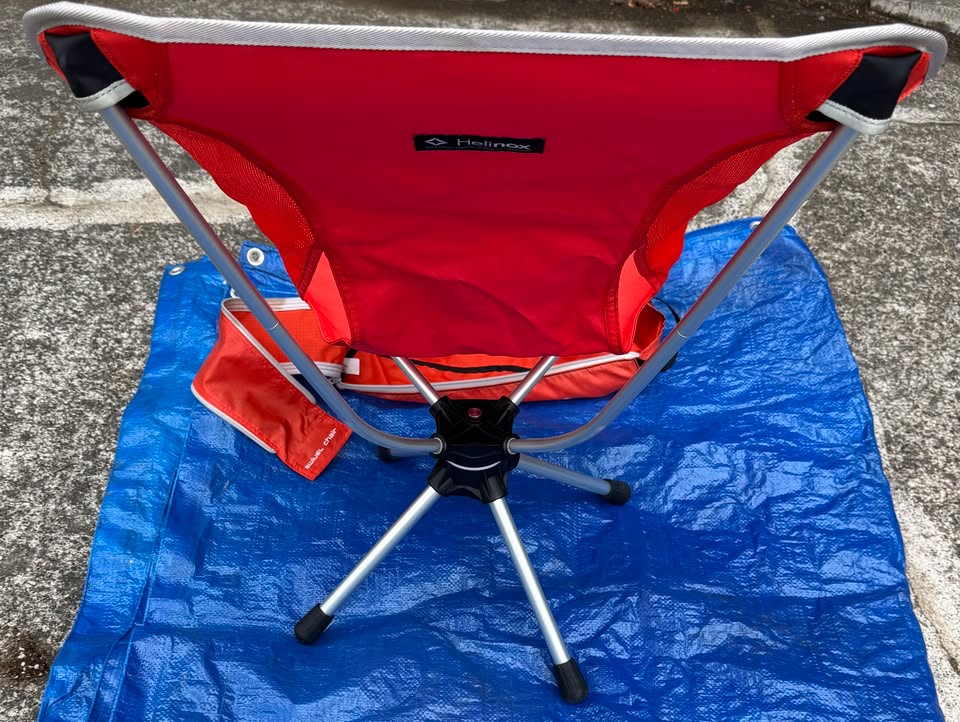 Helinox Swivel camping etc. chair *very* light use (new: ~$165 with tax) in Lake Forest Park, WA (photo 3)