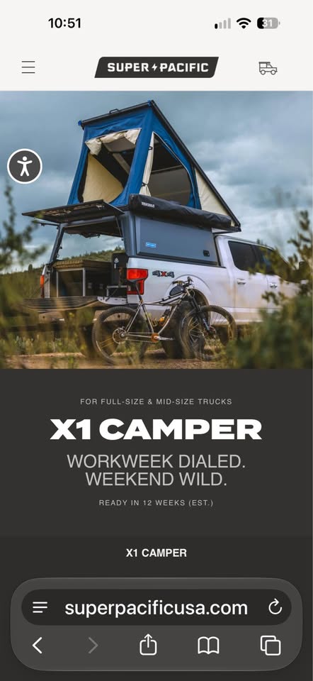Super Pacific X1 camper in Tahoma, CA (photo 2) — photo 2