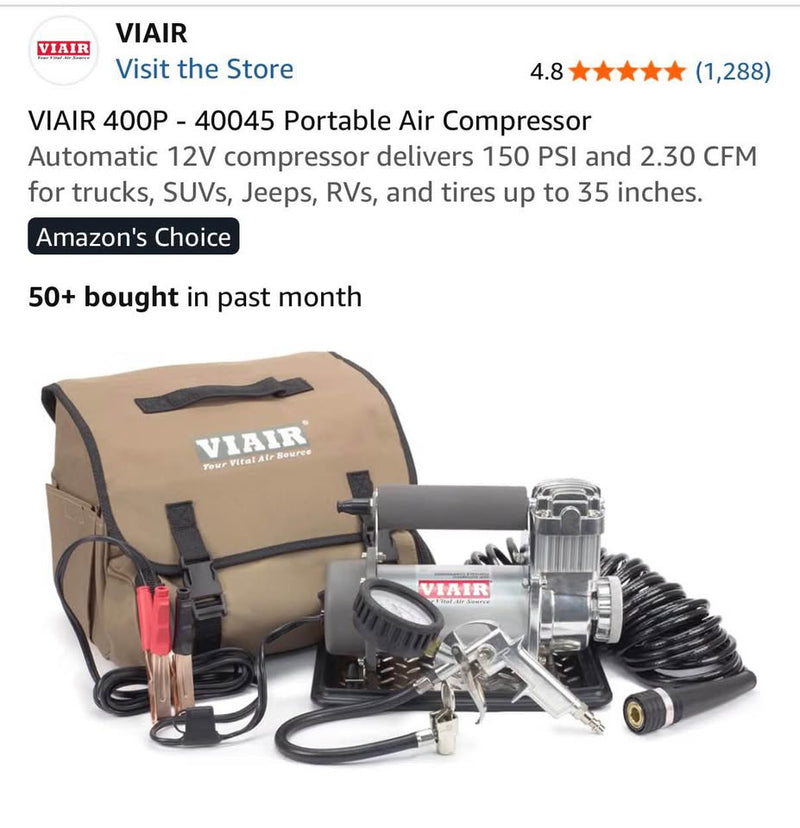Viair 400P Portable Air Compressor in Tucson, AZ (photo 2) — photo 2