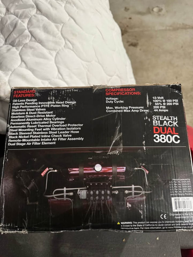 VIAIR Stealth Black Dual 380C Air Compressor Kit — photo 2