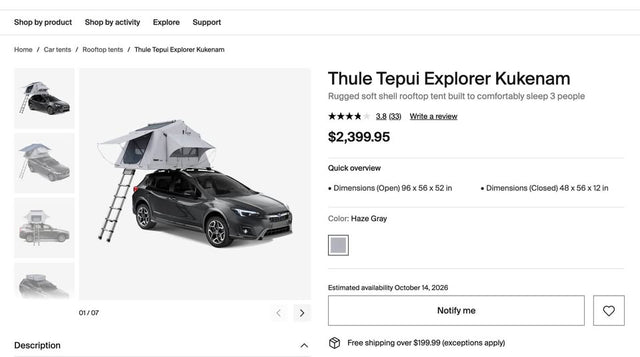 Thule Tepui Kukenam Ruggedized 3 Person Tent / Excellent Condition / $1,400 (OBO) — photo 2