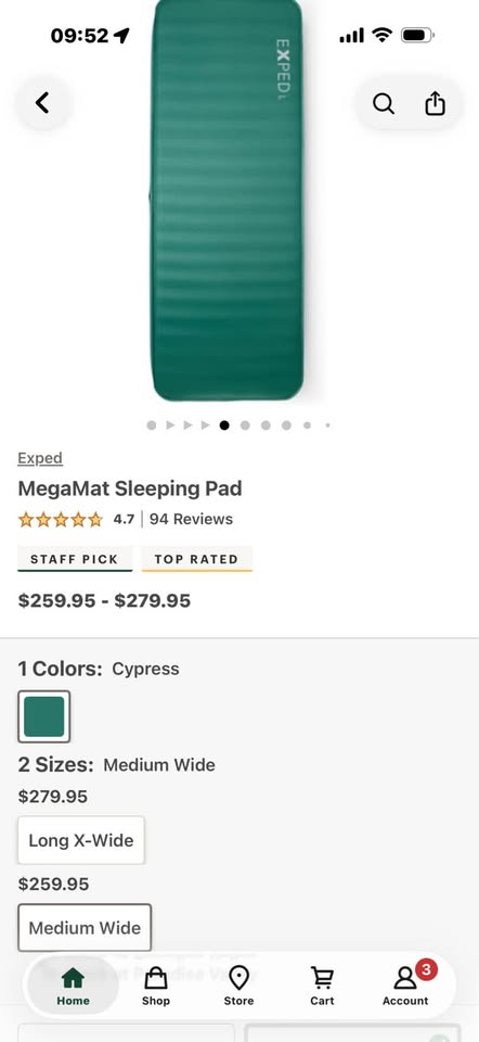 Exped Megamat medium wide sleeping pad in Cave Creek, AZ (photo 2) — photo 2