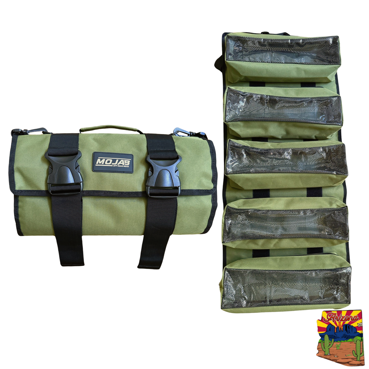 Large Canvas Tool organizer bag with 5 removeable pouches — photo 4