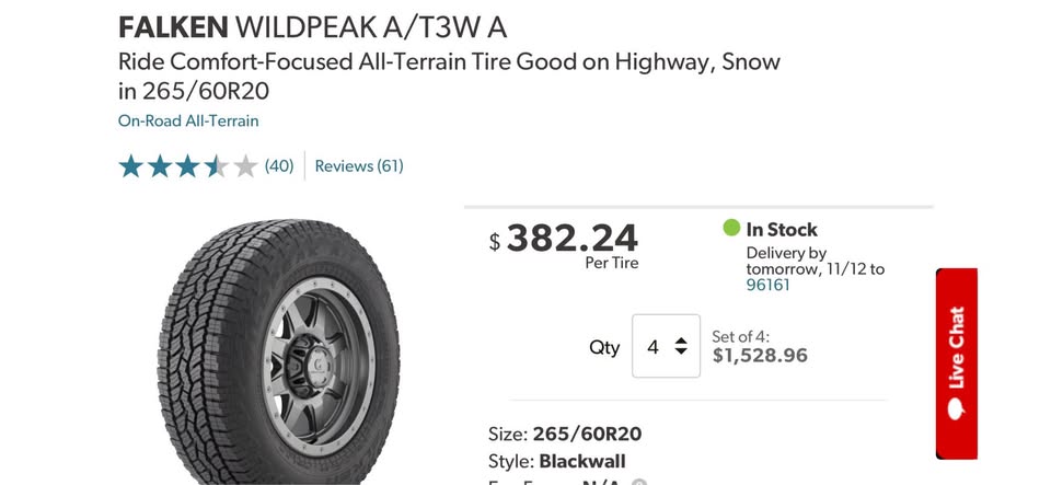FALKEN WILDPEAK AT 3WA TIRES in Truckee, CA (photo 4) — photo 4