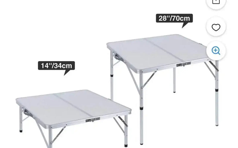 32” Square Folding Camping Table — new camp furniture for sale (photo 4) — photo 4