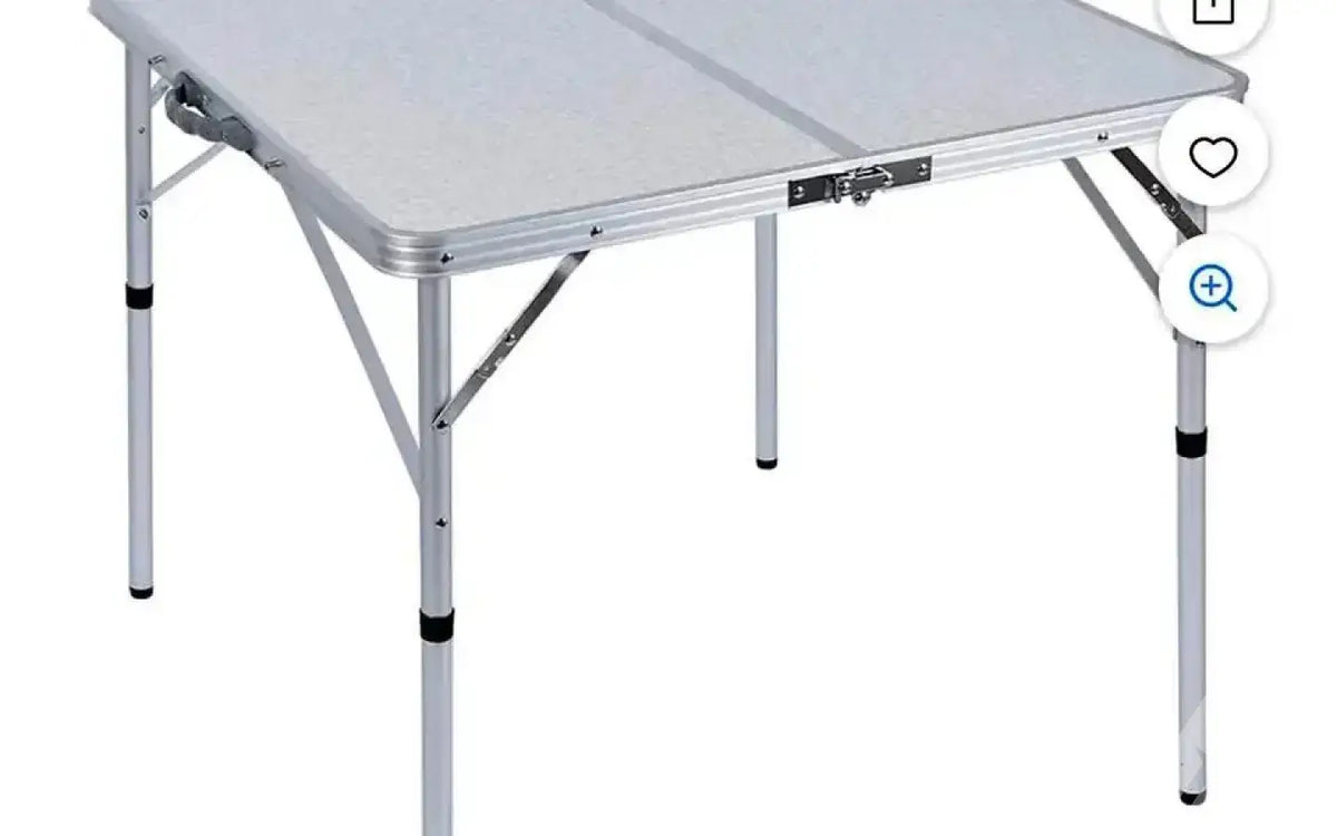 32” Square Folding Camping Table — new camp furniture for sale