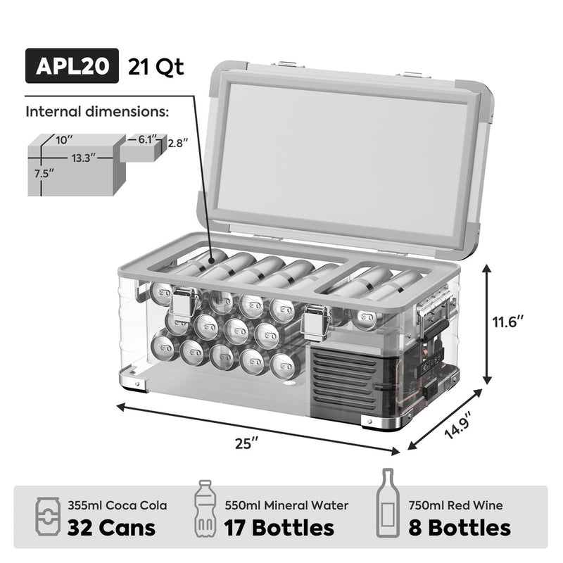 APL20 Light Duty Aluminum Freezer Single Zone | ICECO | 20 LT — photo 5