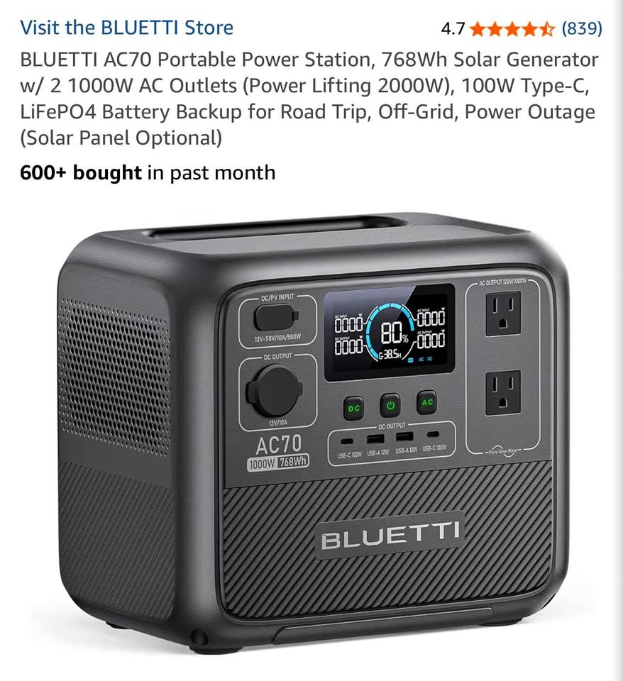 Bluetti Power Pack in Woodland, WA (photo 1)