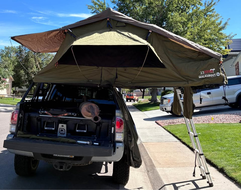 23Zero Walkabout 56 double bed Roof Top Tent with Light Suppression Technology-boot bags included in Littleton, CO (photo 3) — photo 3