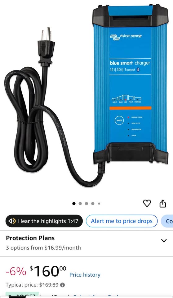Victron Energy Blue Smart IP22 Smart Car Battery Charger 12V 30A — photo 3
