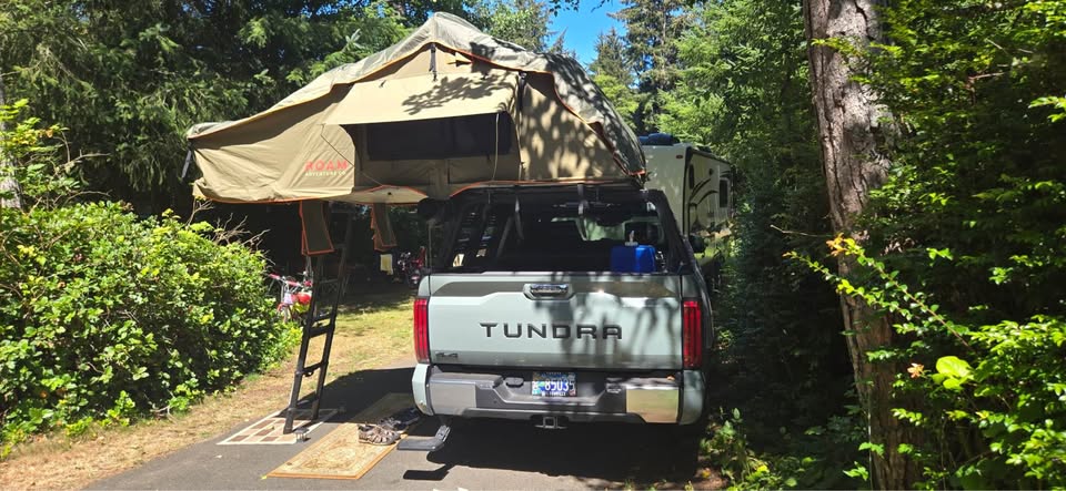 Toyota Tundra Bed Rack + ROAM Vagabond XL Rooftop Tent in West Linn, OR (photo 3) — photo 3