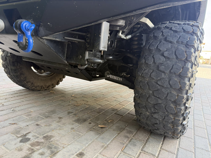 Underbody view of RCI full skid plate and ICON suspension — photo 9
