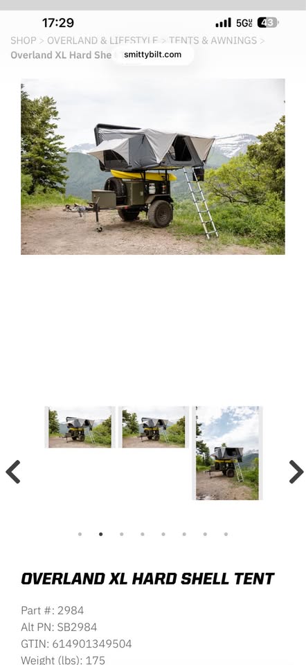 Smittybilt overlander xl hardshell rooftop tent in Caldwell, ID (photo 4) — photo 4
