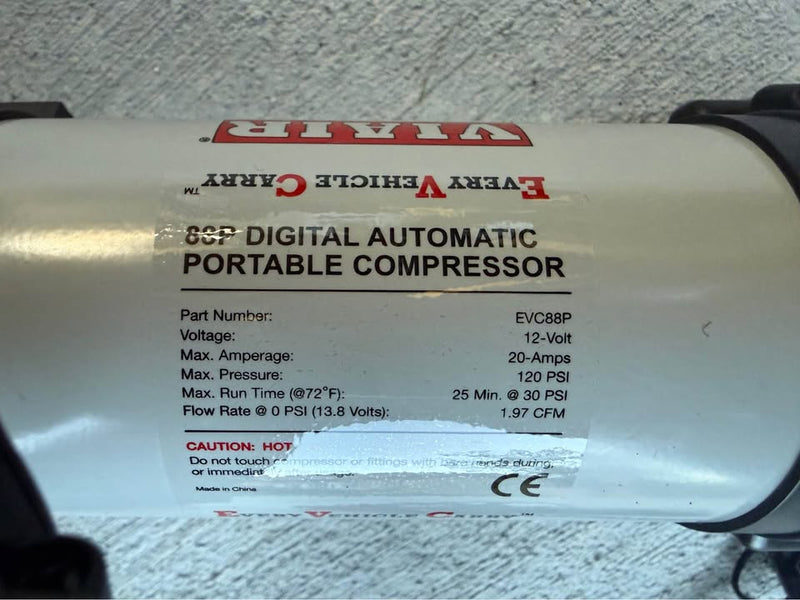 VIAIR Every Vehicle Carry 88P Digital Portable Compressor - Battery Clamps + 6ft extension hose in Castle Rock, CO (photo 4) — photo 4