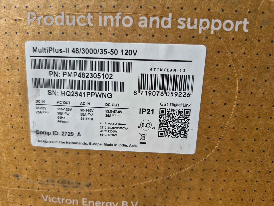 Victron Energy MultiPlus-II 48/3000/35-50 120V Inverter/Charger in Huntington Beach, CA (photo 4) — photo 4