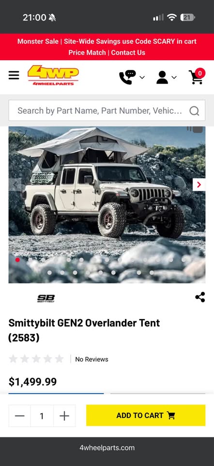 Smittybilt Gen 2 Roof Top Tent in Hanford, CA (photo 4) — photo 4