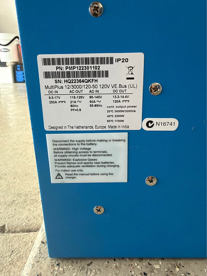 Victron Energy MultiPlus 12/3000/120-50 Inverter Charger in Surprise, AZ (photo 4) — photo 4
