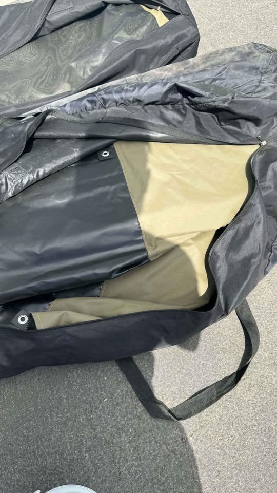 Bush Company 270 wall kit packed in its storage duffel with carry handles, included with the trailer — photo 20