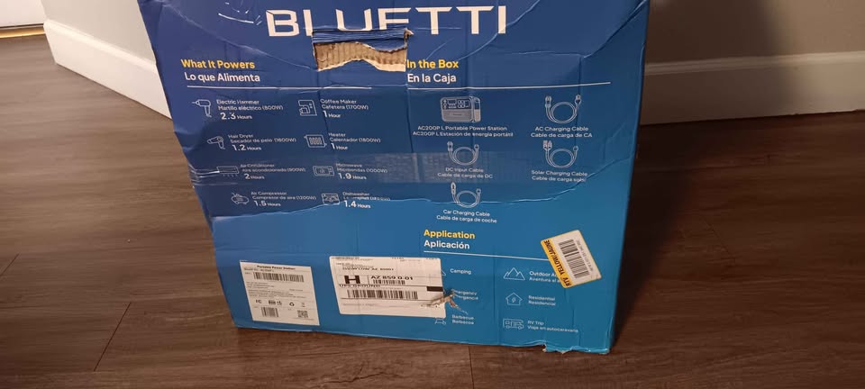 BLUETTI AC200P L Portable Power Station – Nueva in Peoria, AZ (photo 2) — photo 2