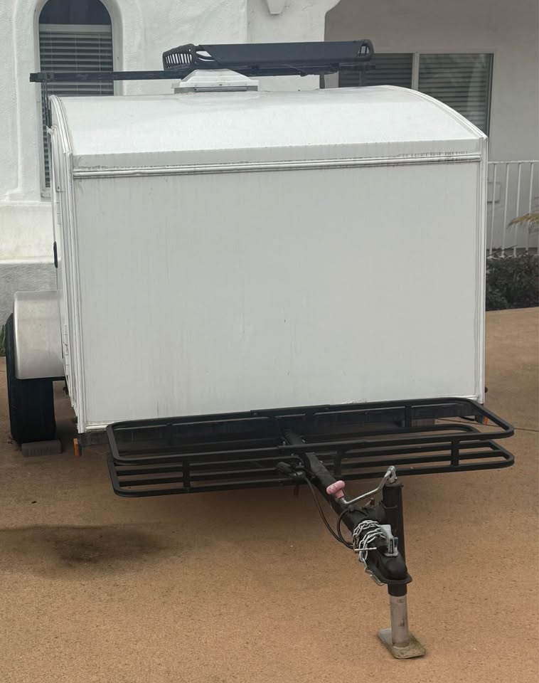 Hiker Trailer cargo trailer with roof rack and front cargo carrier — photo 4