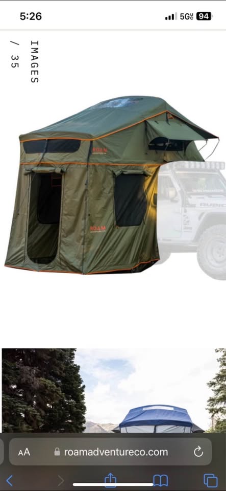 ROAM Adventure Co Vagabond Rooftop Overland Tent + Annex Room & RCI rack. Full overland set up in Rio Rico, AZ (photo 5) — photo 5