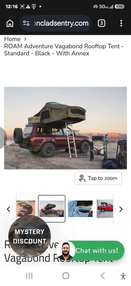 Roam Adventure Vagabond 2.0 Rooftop Tent in Colorado Springs, CO (photo 5) — photo 5