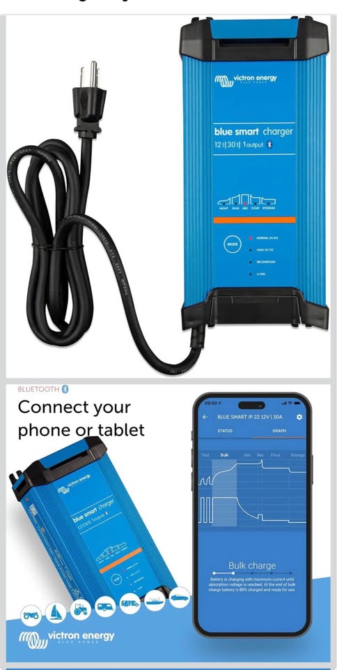 Victron Energy Blue Smart IP22 Smart Car Battery Charger 12V 30A in Lemon Grove, CA (photo 5) — photo 5