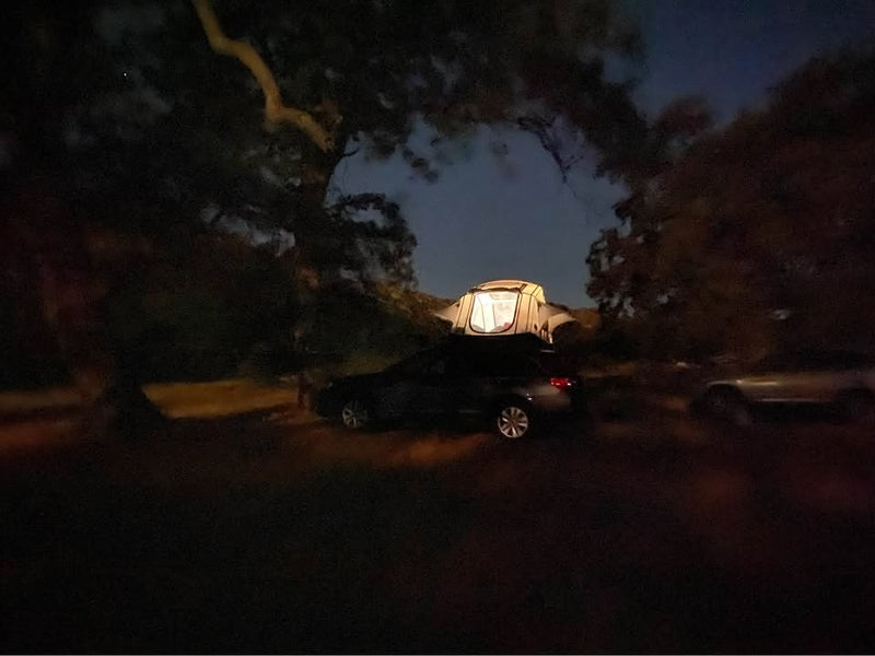 Rooftop car tent-Tepui-Thule Lowpro 3- with custom bedsheets and boot bag in Santa Cruz, CA (photo 5) — photo 5