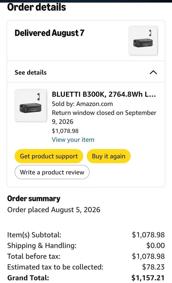 BLUETTI B300K Expansion Battery (2,764.8Wh) in Simi Valley, CA (photo 5) — photo 5