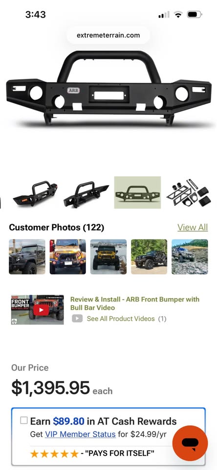 ARB Front Bumper package for Jeep wrangler JK in Aurora, CO (photo 5) — photo 5