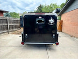 Rear view of the XT50 showing the galley hatch and roofline