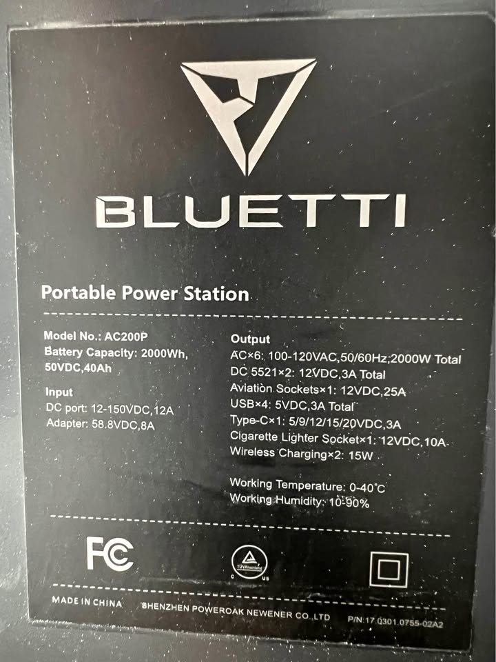 Bluetti AC200P portable
Power station in San Diego, CA (photo 1) — photo 1