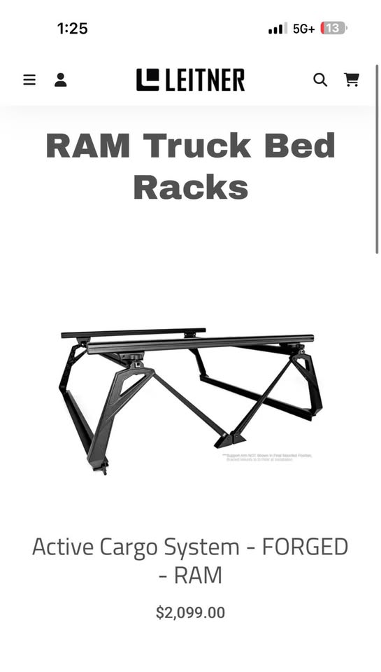 Leitner ACS Forged Bed Rack for RAM – Like New Condition in Scappoose, OR (photo 7) — photo 7