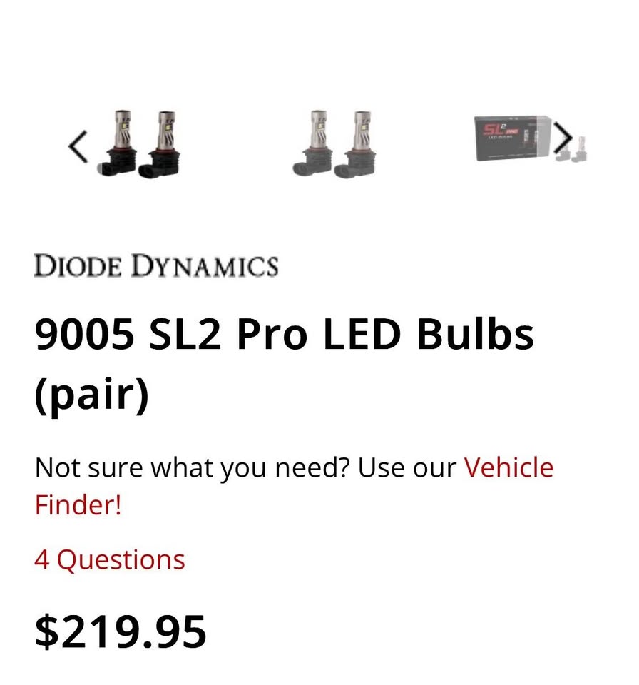 LED headlights - Diode Dynamics 9005 SL2 Pro LED Bulbs in San Francisco, CA (photo 3) — photo 3
