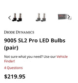 LED headlights - Diode Dynamics 9005 SL2 Pro LED Bulbs in San Francisco, CA (photo 3)