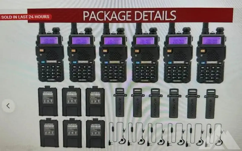 6 Pcs Baofeng Uv5R Dual Band Walkie — new gear for sale (photo 4) — photo 4