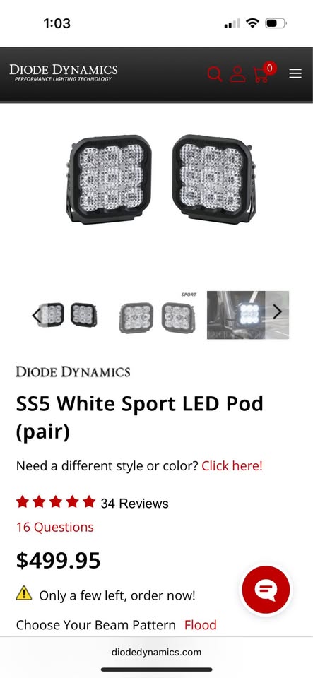 Diode dynamics SS5 Sport series pod lights in Albuquerque, NM (photo 5) — photo 5