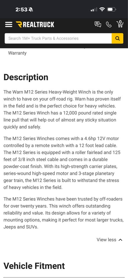 warn winch M12000 in Arvada, CO (photo 6) — photo 6