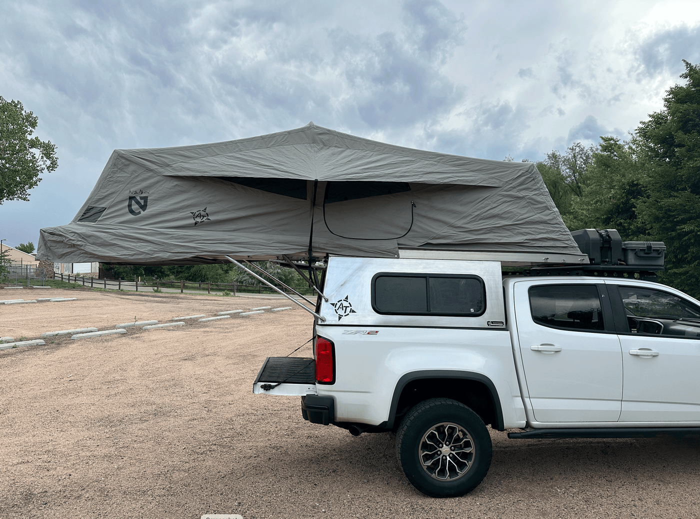 2020 AT Overland Habitat Camper — Passenger side, open — photo 5