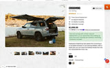 7' Kammock Crosswing Car Awning and Accessories — new camp awnings for sale