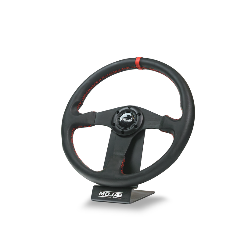 13.5'' MOJAB Flat Steering Wheel Leather or Suede — photo 1