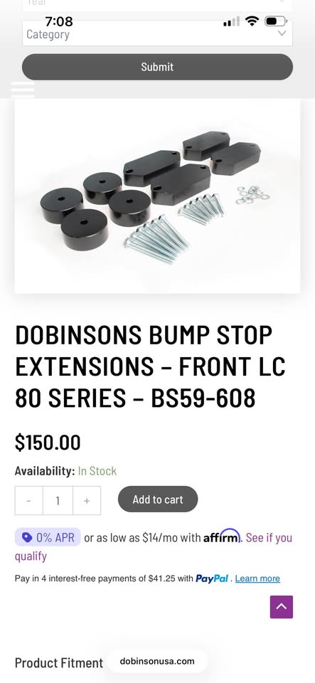 Dobinsons bump stop Toyota Land Cruiser fj80 1996 in Orem, UT (photo 2) — photo 2