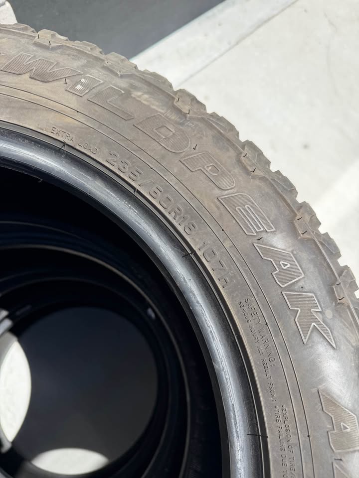Set of 4 Falken Wildpeak A/T Trail 235/60/R18 107H Tires in Mapleton, UT (photo 3) — photo 3