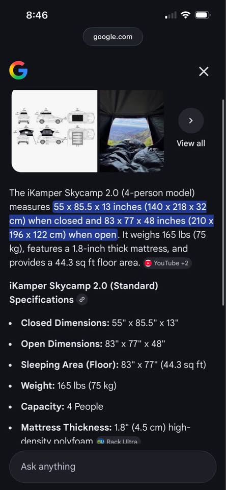IKamper 2.0 skycamp Roof Top Tent in Ogden, UT (photo 4) — photo 4